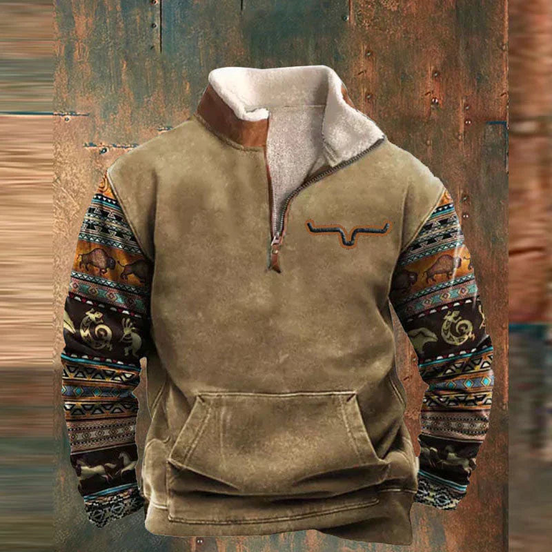 Stefan - Warme half-zip trui