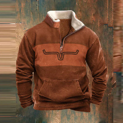Stefan - Warme half-zip trui