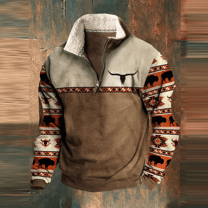 Stefan - Warme half-zip trui